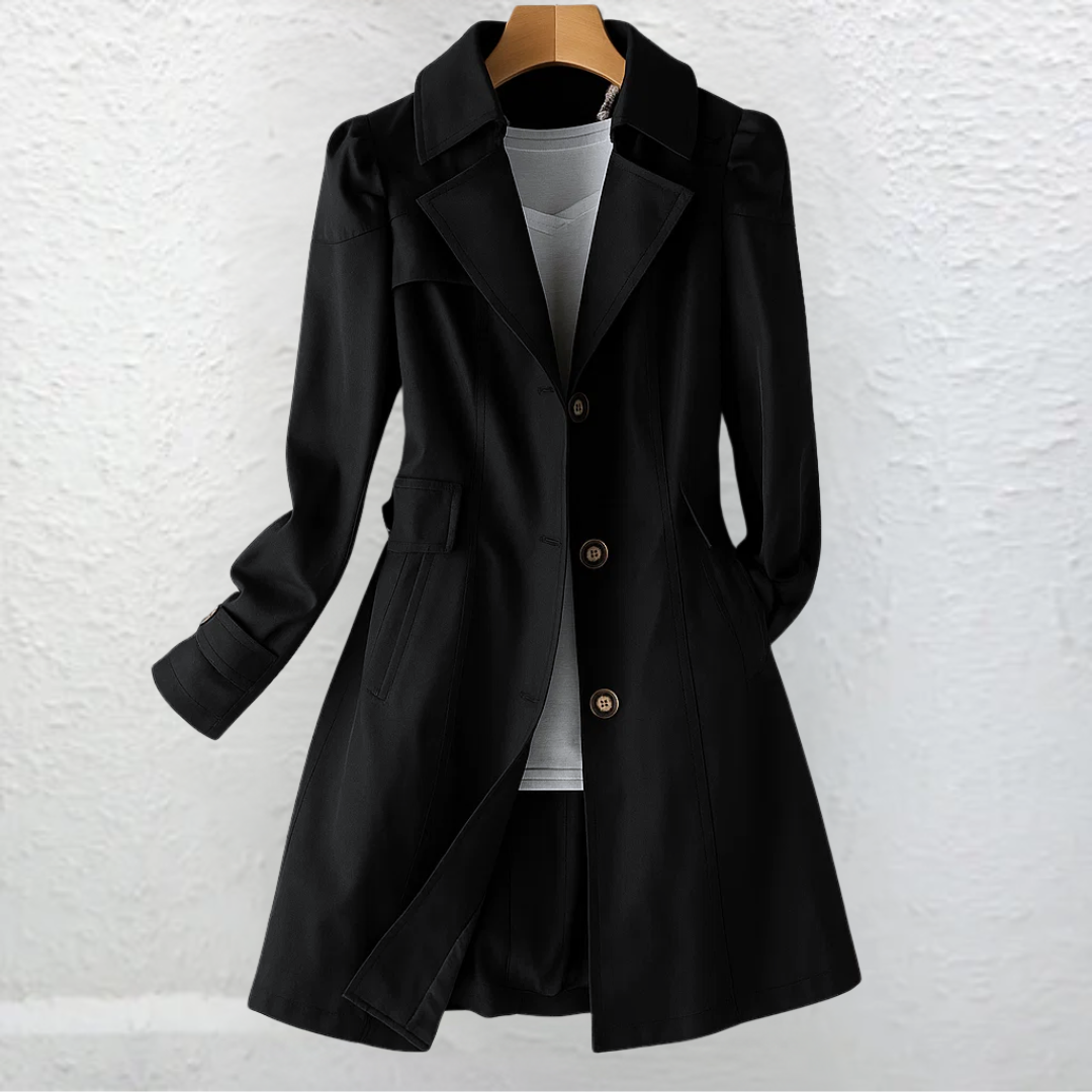 Adélaïde | Trench chic vintage cintré de mi-saison pour femme