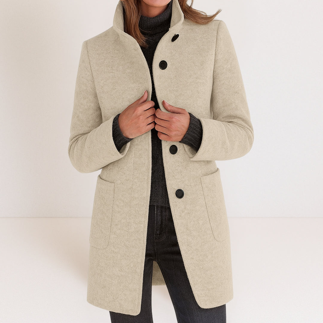 Valérie | Manteau d'hiver élégant à col montant pour femmes
