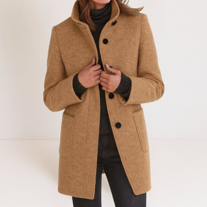 Valérie | Manteau d'hiver élégant à col montant pour femmes