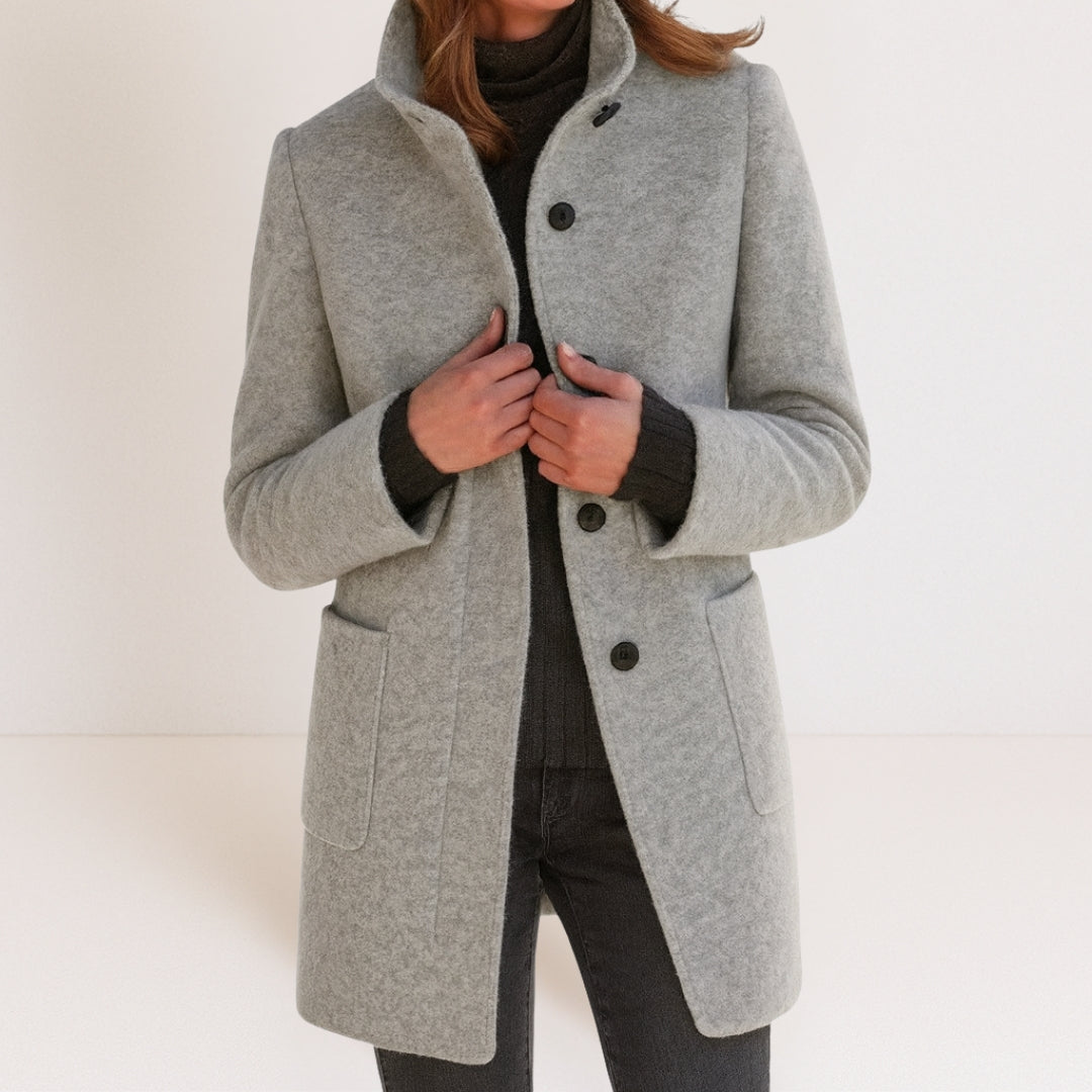 Valérie | Manteau d'hiver élégant à col montant pour femmes