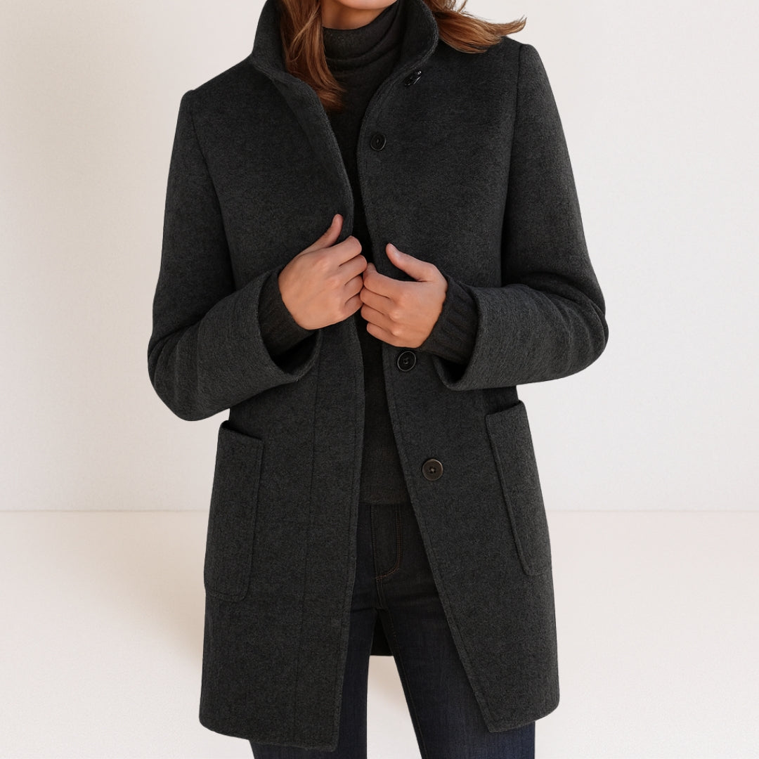 Valérie | Manteau d'hiver élégant à col montant pour femmes