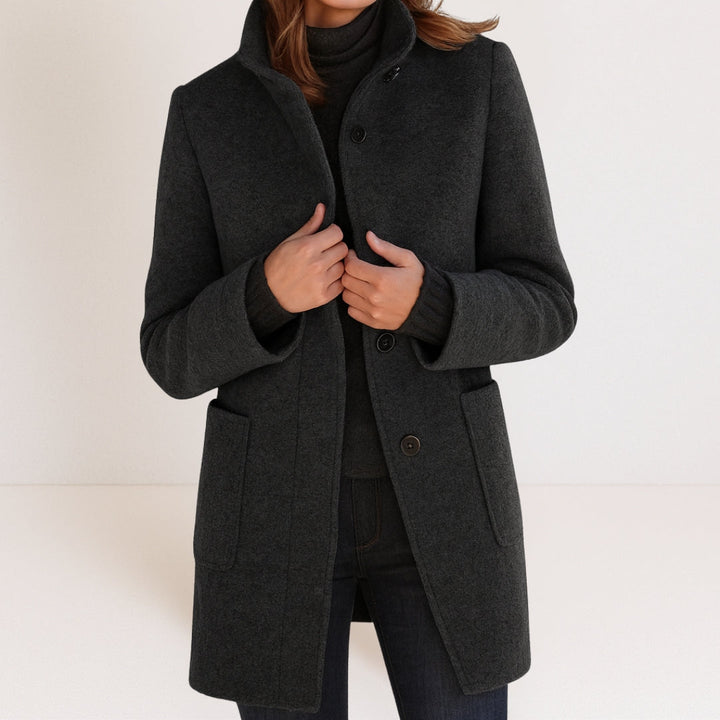 Valérie | Manteau d'hiver élégant à col montant pour femmes