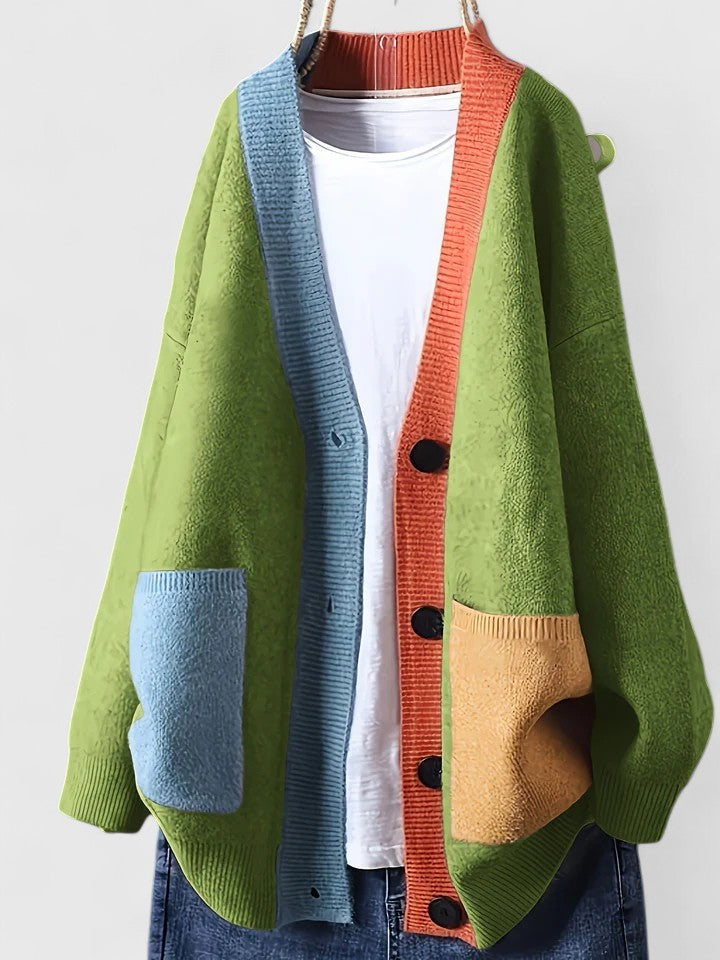 Corentine | Cardigan chic long en maille pour femme