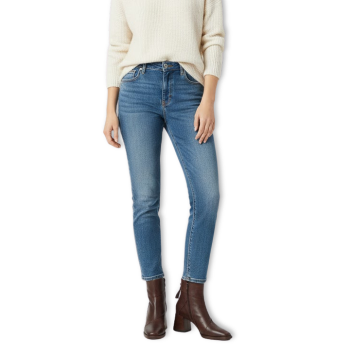 Héloïse | Bottines chic en cuir souple à bout carré et talon épais pour femme