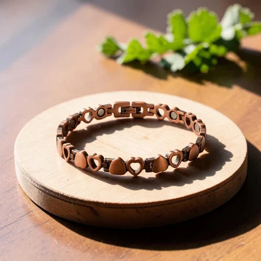 Bracelet de Cheville en Cuivre Amour