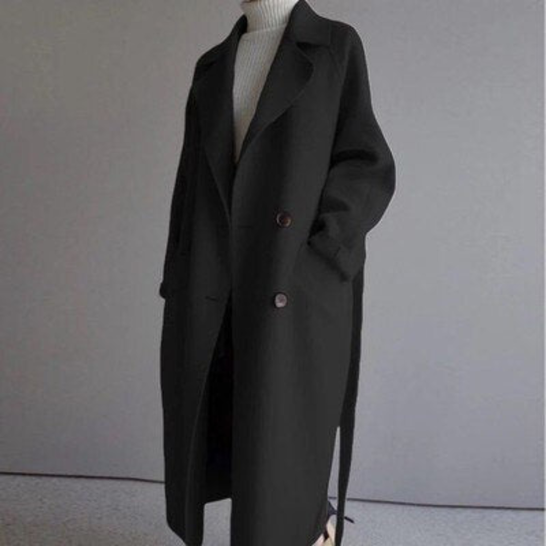 Bianca | Manteau élégant long en laine pour femme