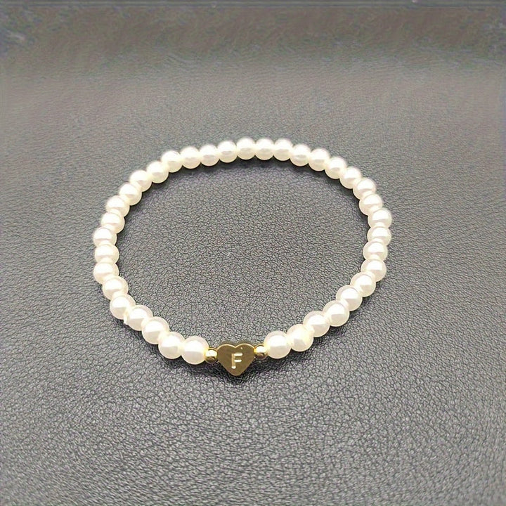 Bracelet Chic avec Initiale en Cœur (A–Z)