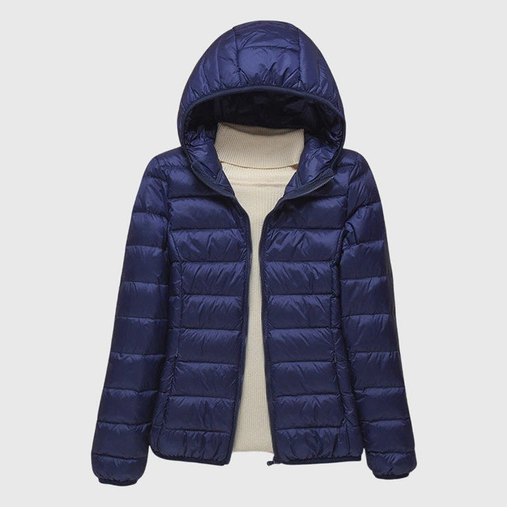 Lily | Doudoune élégante matelassée légère imperméable zippée à capuche pour femme