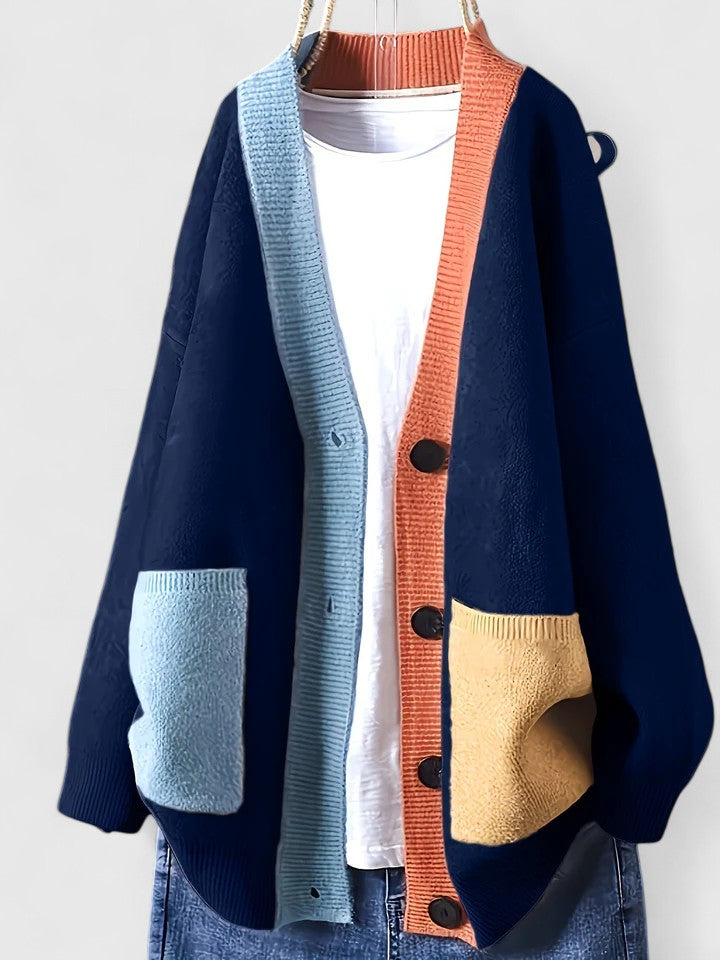 Corentine | Cardigan chic long en maille pour femme