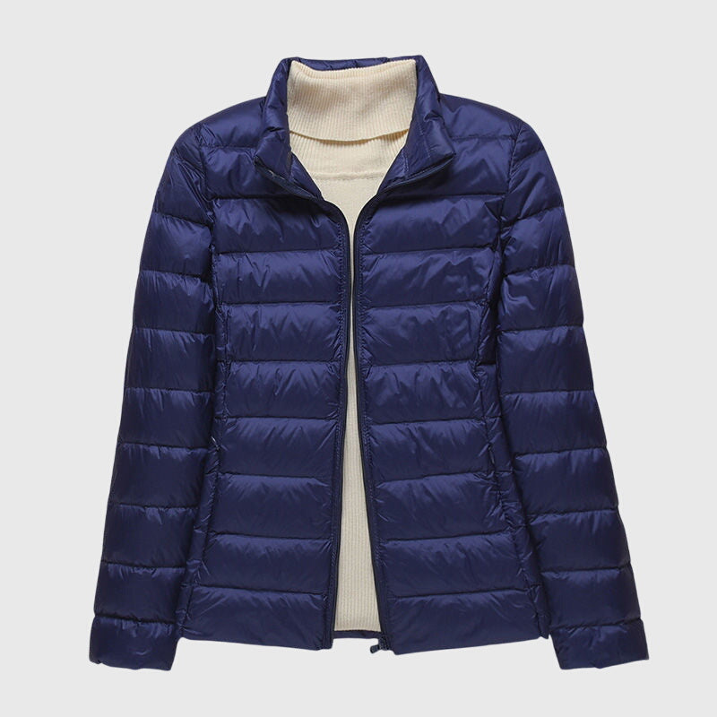 Lily | Doudoune élégante matelassée légère imperméable zippée à capuche pour femme