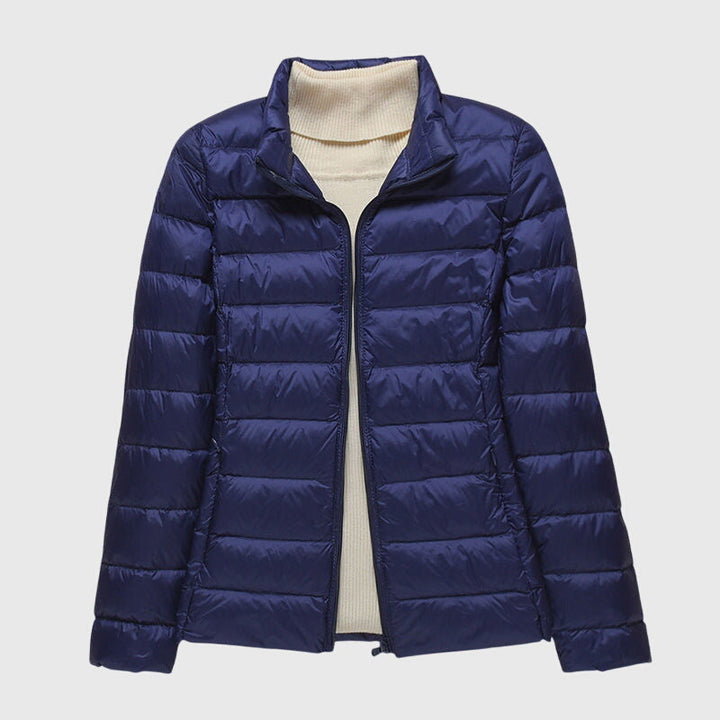 Lily | Doudoune élégante matelassée légère imperméable zippée à capuche pour femme