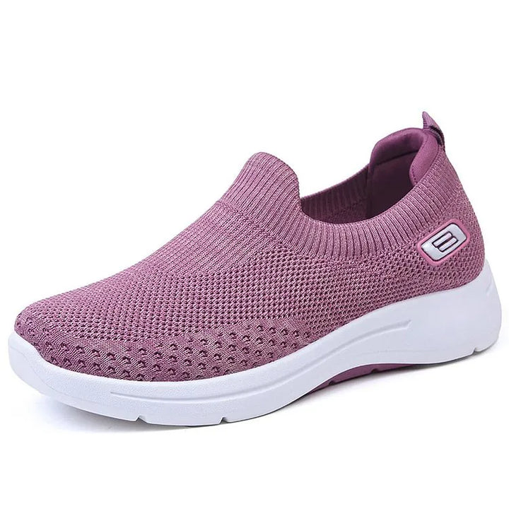 Denise | Baskets décontractées slip on en mesh extensible à semelle épaisse pour femmes
