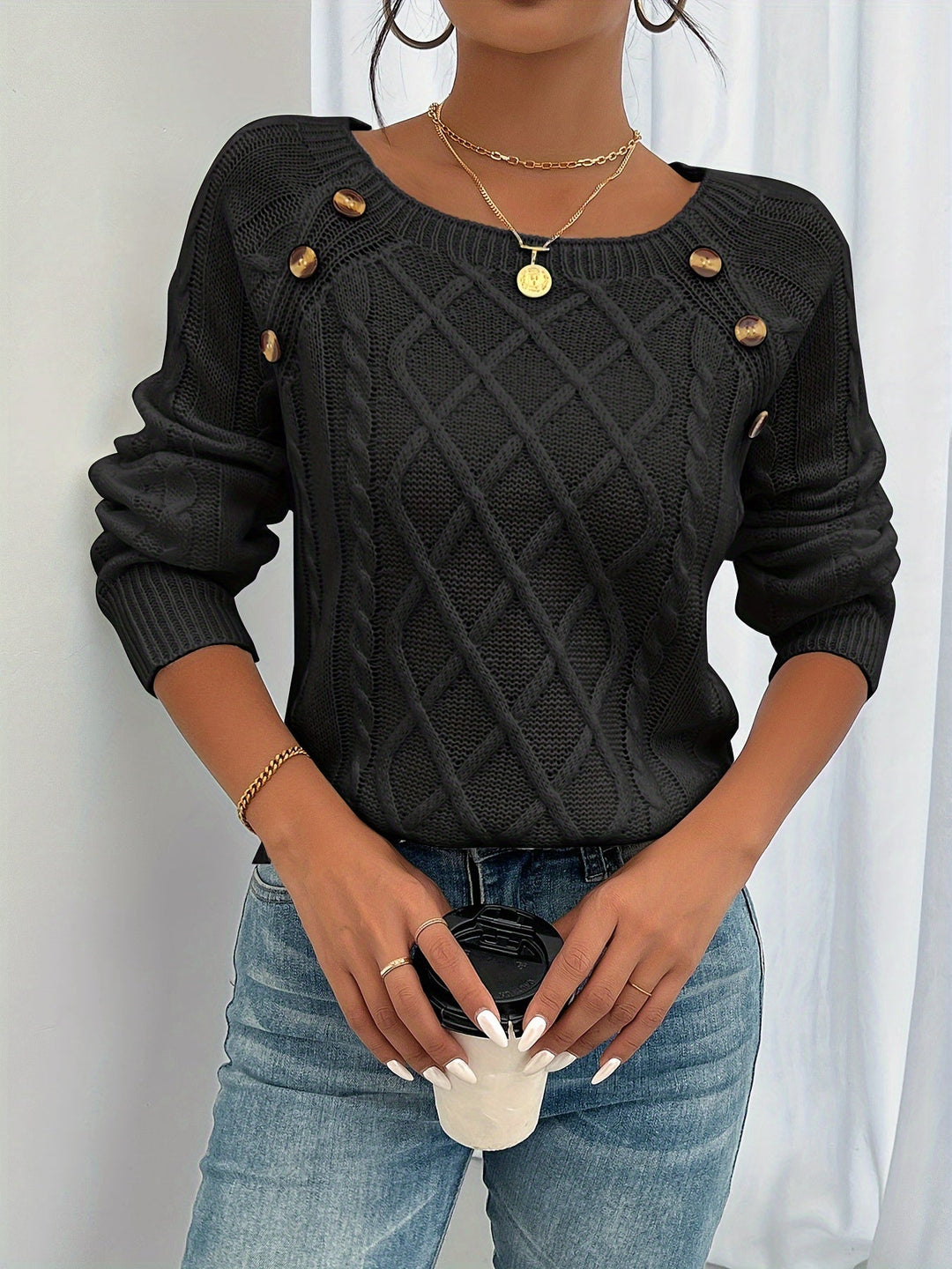 Axelle | Pull élégant torsadé pour femme