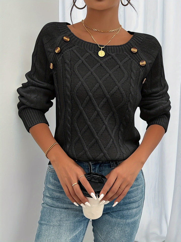 Axelle | Pull élégant torsadé pour femme