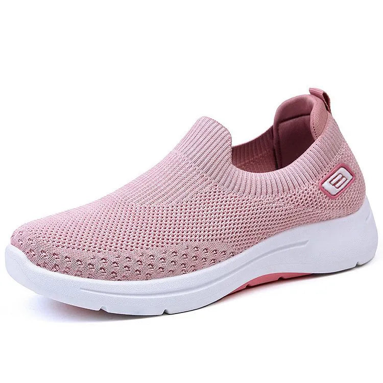 Denise | Baskets décontractées slip on en mesh extensible à semelle épaisse pour femmes