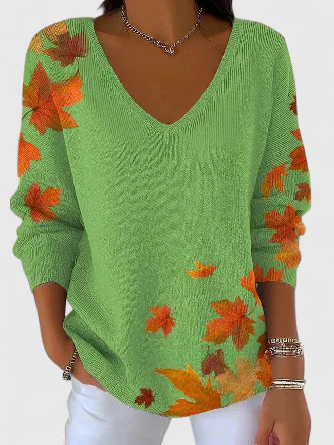 Zabeth | Pull chic en maille côtelée à col V pour femme
