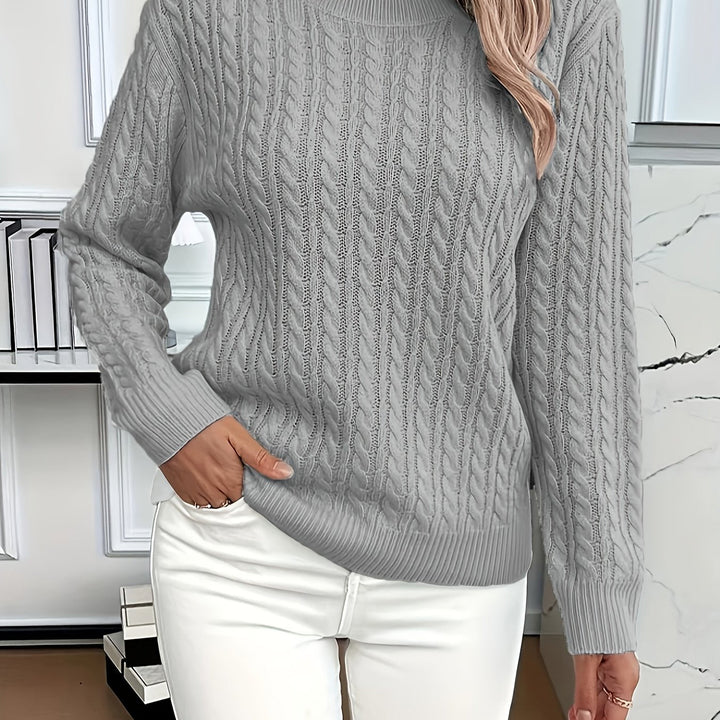 Maude | Pull chic torsadé à col rond pour femme