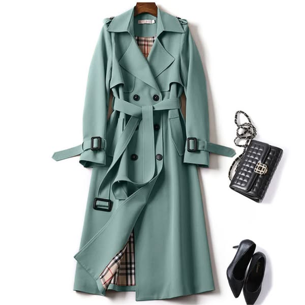 Iris | Trench-manteau chic ceinturé imperméable pour femme