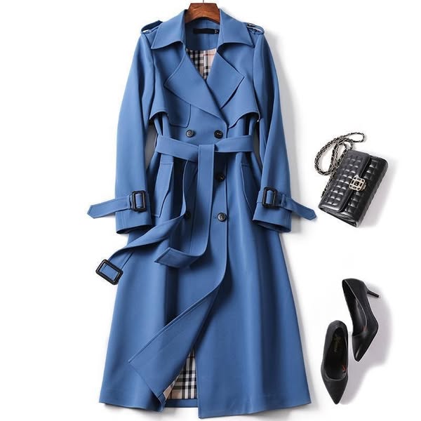 Iris | Trench-manteau chic ceinturé imperméable pour femme