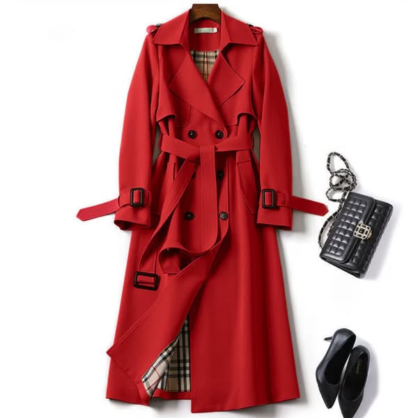 Iris | Trench-manteau chic ceinturé imperméable pour femme