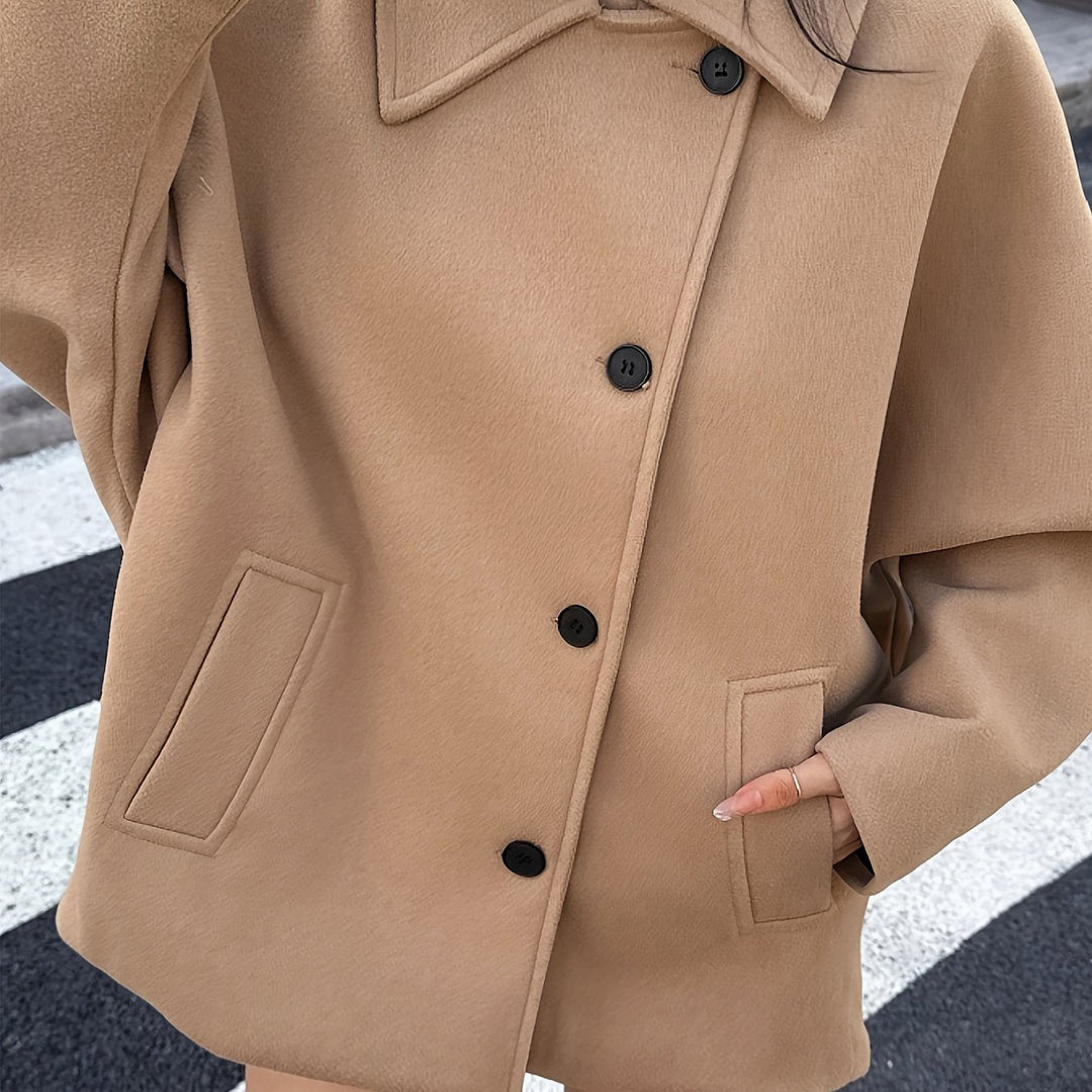 Charlaine | Manteau long chic oversize en laine pour femme