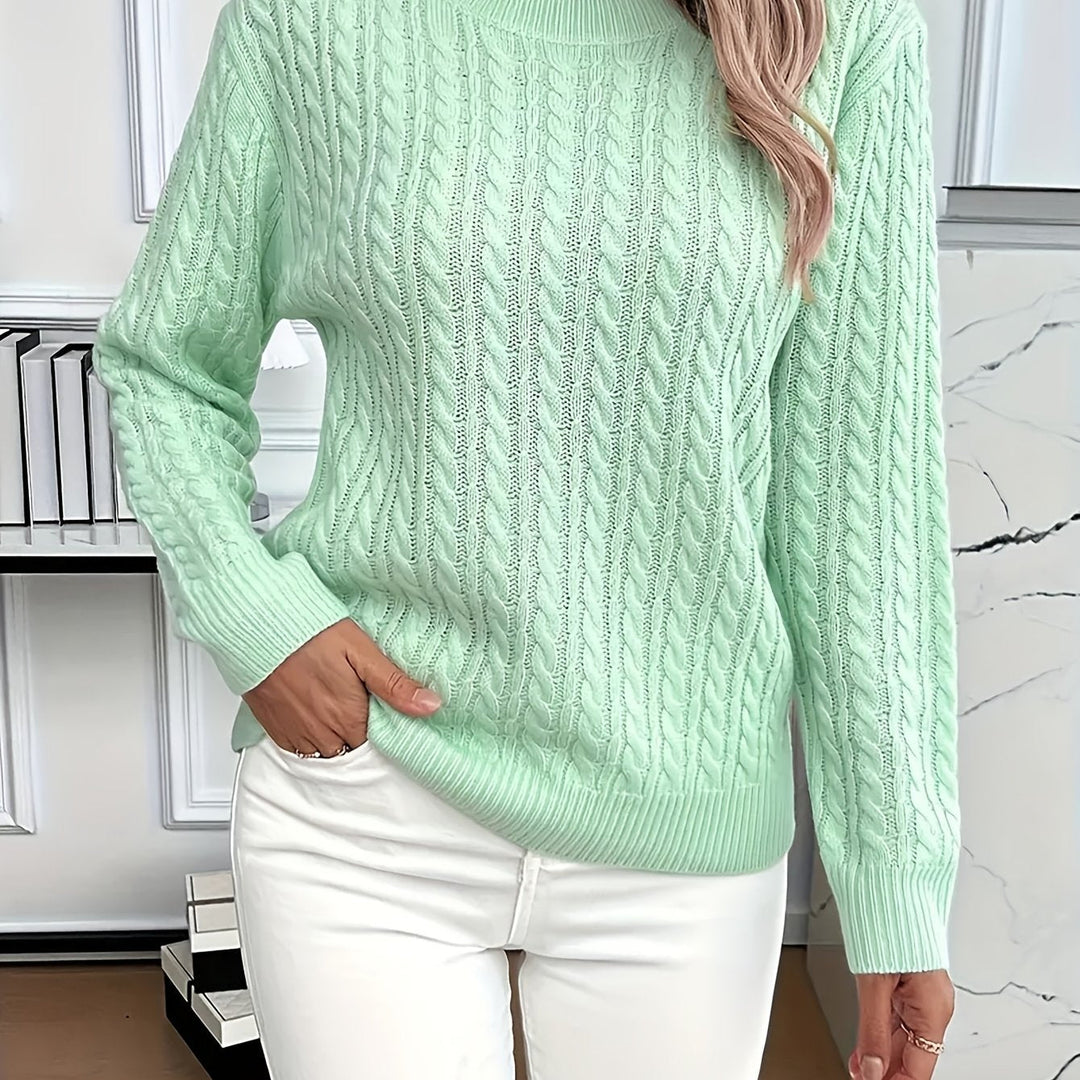 Maude | Pull chic torsadé à col rond pour femme