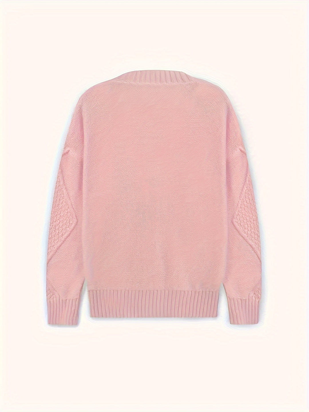 Pénélope | Cardigan élégant en maille torsadée à col V et boutons pour femme
