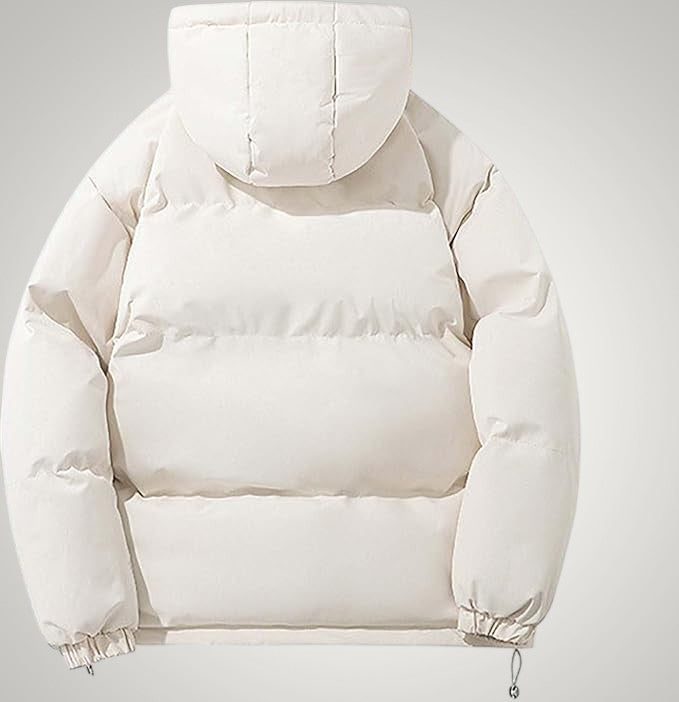 Maximilienne | Doudoune chic courte matelassée à capuche pour femme
