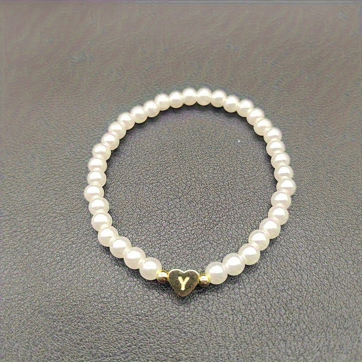 Bracelet Chic avec Initiale en Cœur (A–Z)