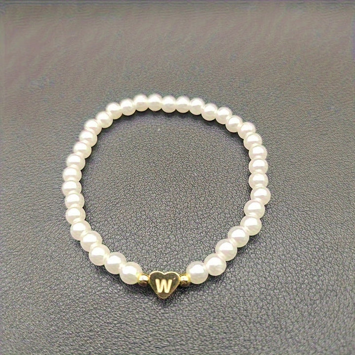 Bracelet Chic avec Initiale en Cœur (A–Z)