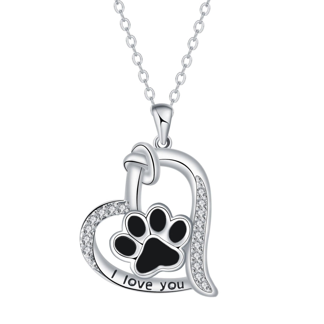 Collier avec Pendentif Empreinte de Patte