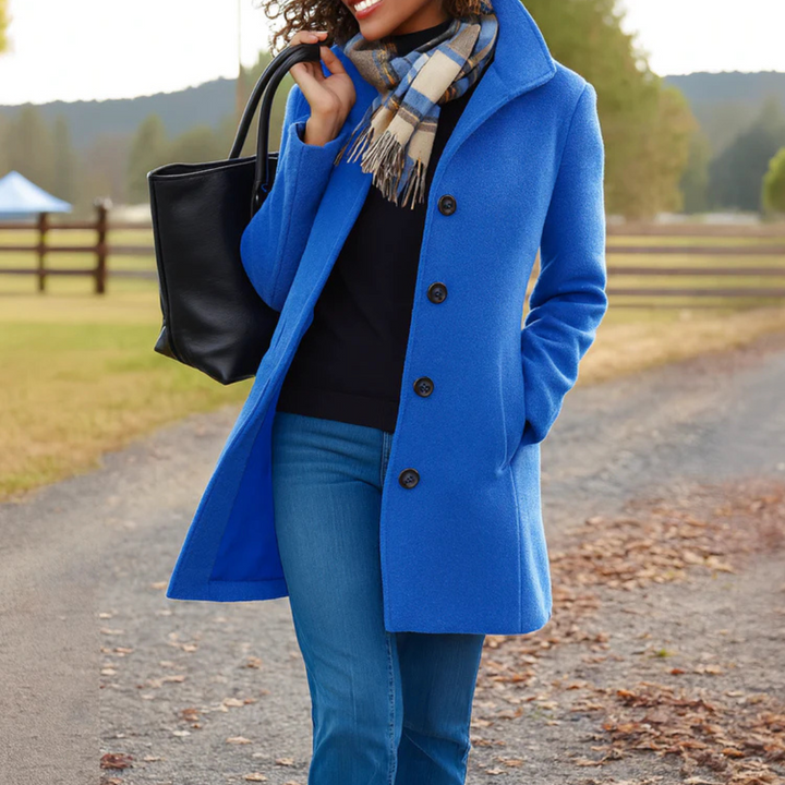 Estelle | Manteau heritage élégant à boutons pour femmes