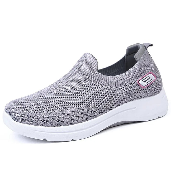 Denise | Baskets décontractées slip on en mesh extensible à semelle épaisse pour femmes