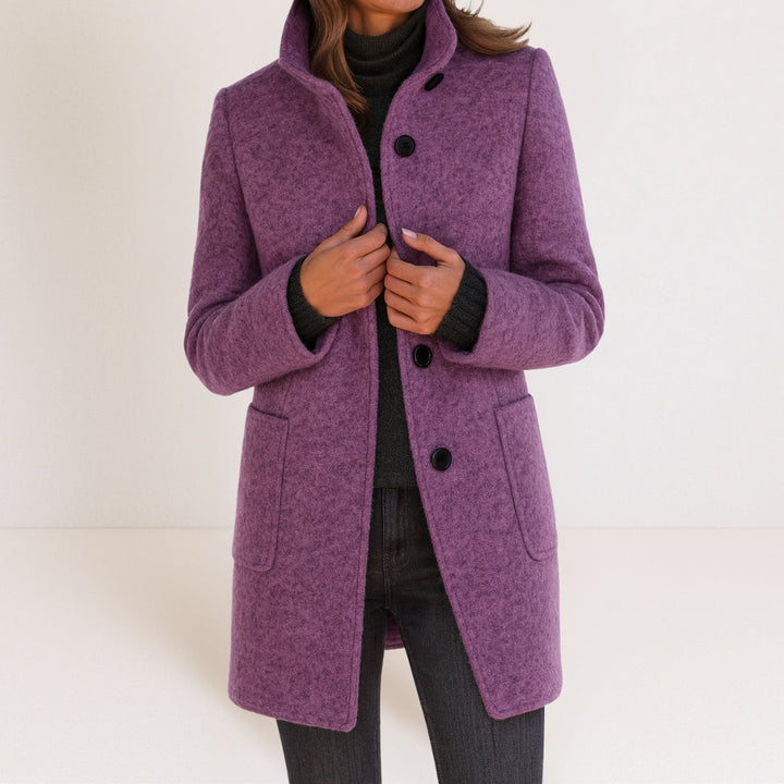 Valérie | Manteau d'hiver élégant à col montant pour femmes