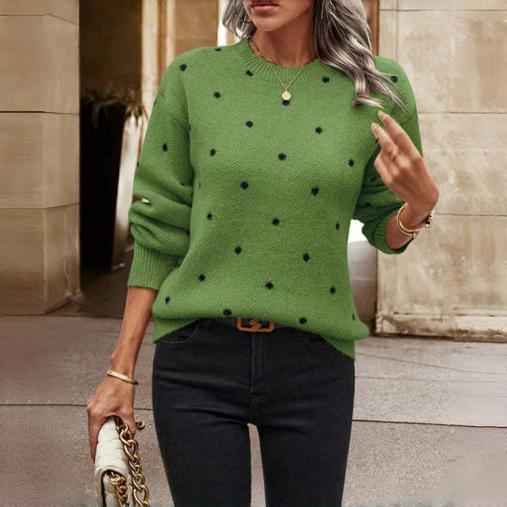 Marion | Pull en maille à pois élégant pour femme
