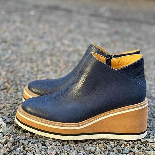 Nora | Bottines élégantes imperméables à fermeture éclair latérale pour femme