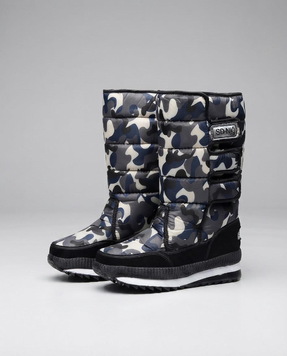 Jeanne | Bottes de neige chic matelassées imperméables à plateforme pour femme