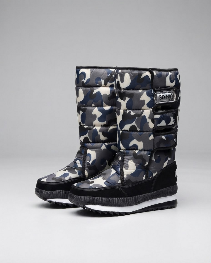 Jeanne | Bottes de neige chic matelassées imperméables à plateforme pour femme