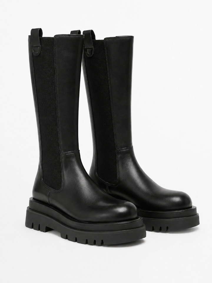 Christelle | Bottes chelsea chic en cuir à semelle crantée pour femme