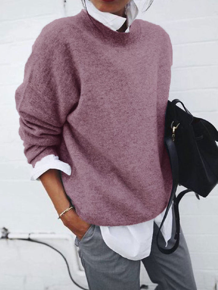 Francine | Pull élégant en maille col rond pour femme