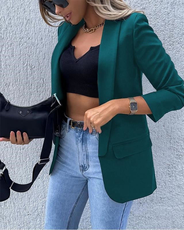 Charlène | Blazer élégant cintré à col châle pour femme