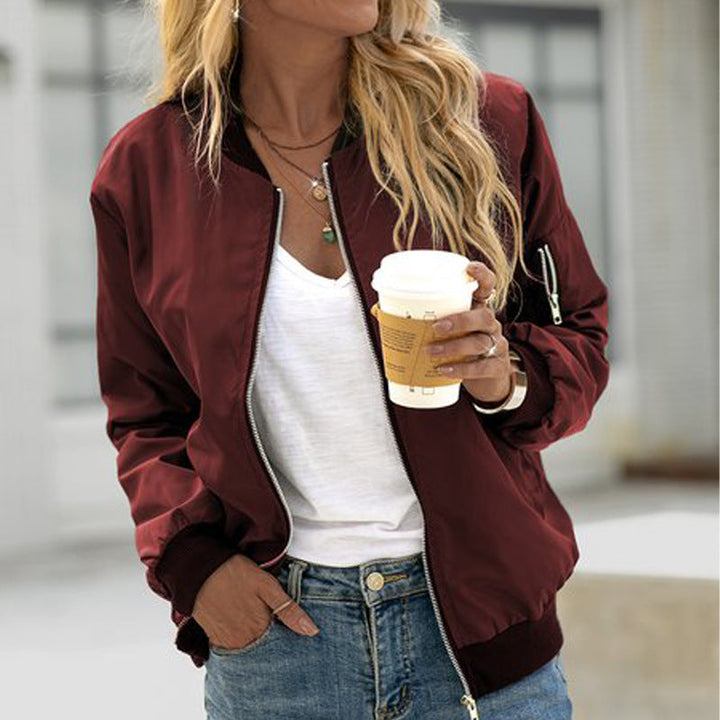 Zaïa | Veste bomber oversize en simili cuir chic pour femme