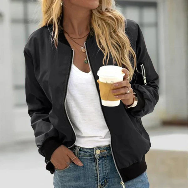 Zaïa | Veste bomber oversize en simili cuir chic pour femme