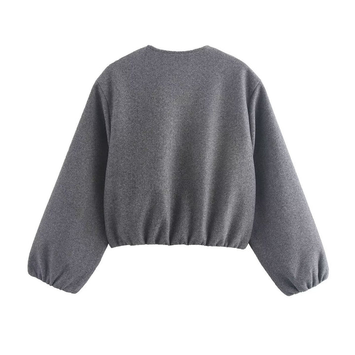 Maëlyne | Blouson bomber court chic en polaire pour femme