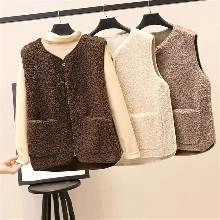Bertille | Gilet élégant sans manches en polaire pour femme