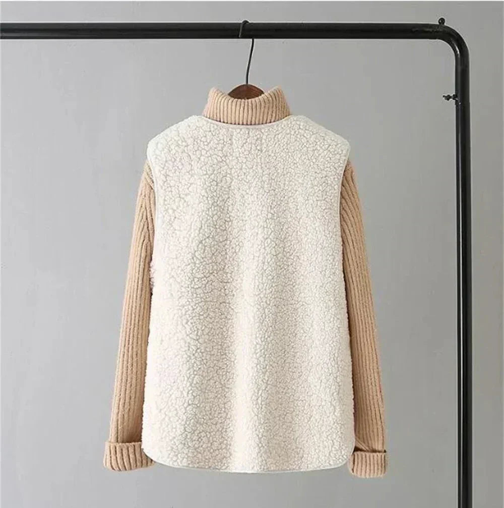 Bertille | Gilet élégant sans manches en polaire pour femme