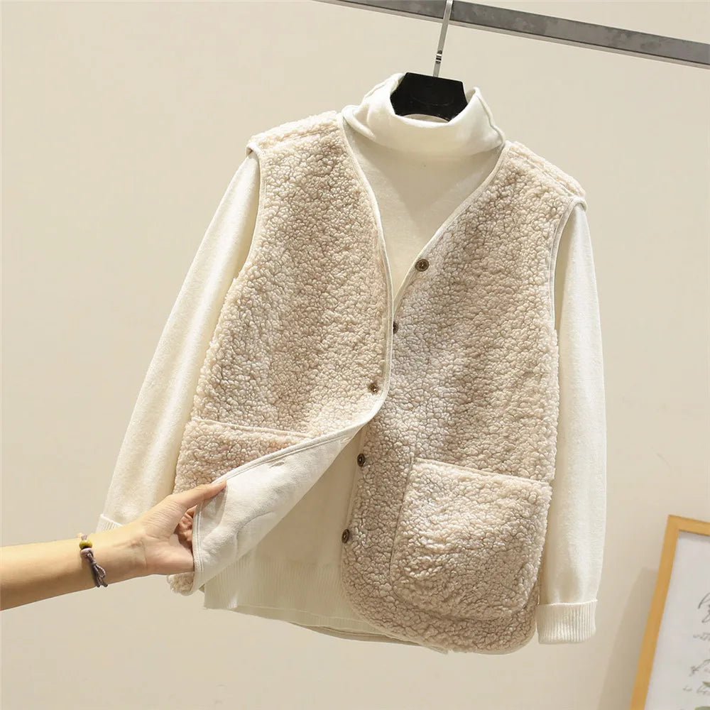 Bertille | Gilet élégant sans manches en polaire pour femme
