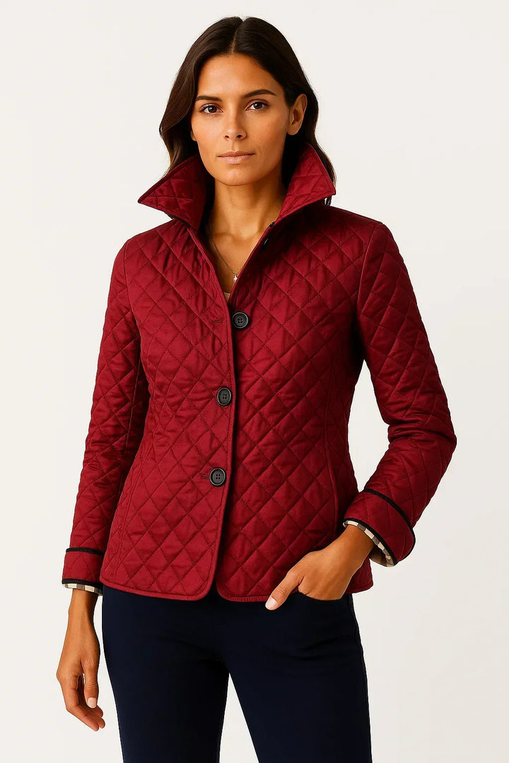 Lison | Veste élégante matelassée cintrée à col classique pour femme