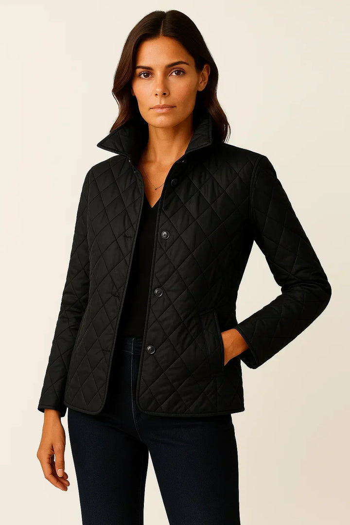 Lison | Veste élégante matelassée cintrée à col classique pour femme