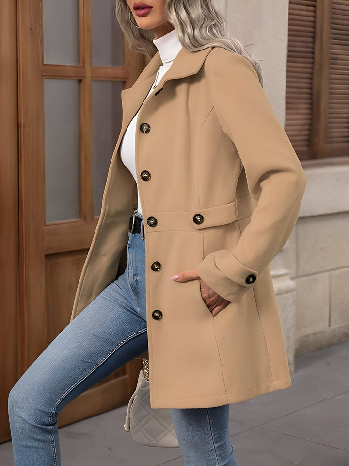 Julianne | Trench chic court à double boutonnage pour femme